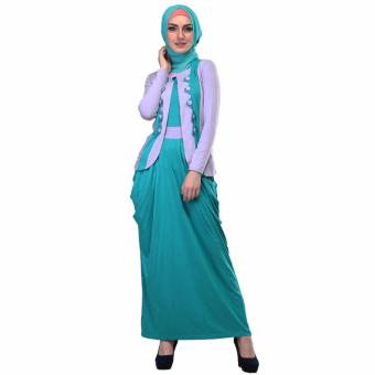 Inficlo Baju Gamis Muslimah/Fashion Muslim/Best Seller SOPx441 Dulcis Tosca Grey  