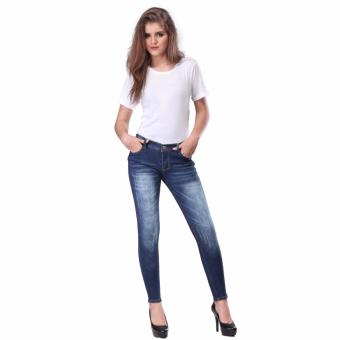 Inficlo Celana Jeans Panjang Wanita Bahan Jeans Stretch - SWY 753  