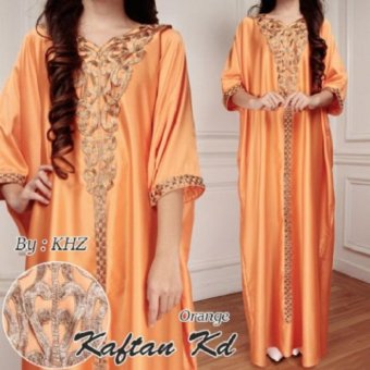 J.W.V CONCEPT KAFTAN KD SATIN - ORANGE  