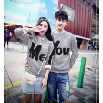 Jakarta Couple - Sweater Couple You & Me Abu Misty / Sweater Couple YOU ME  