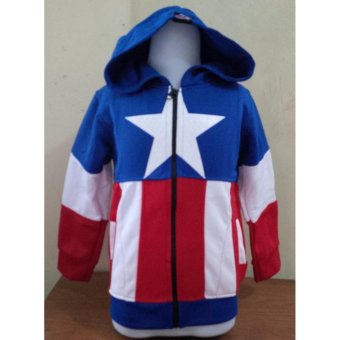 Jaket Anak Laki Captain America Logo  
