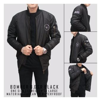 Jaket Bomber Pria BGSR - Black  