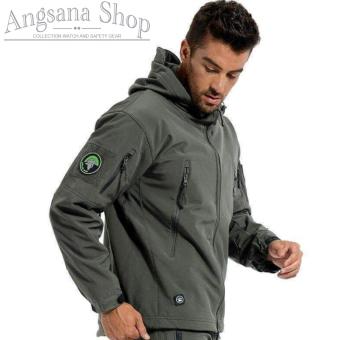 Jaket TAD Important - Material Polar Safety Multy Compartement - Design Military Fashion - High Quality - Gray  