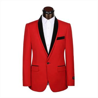 Jas Pria - Jas Pria Warna Merah - Jas Pengantin Pria - Jas Formal Pria - Jas Pria Premium High Class  