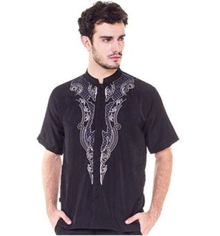 Java Seven IRF 563 Baju Koko Pria Cotton Bagus (Hitam)  