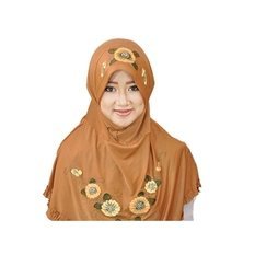 Java Seven - Kerudung Muslimah Wanita- HDN 886 | COKLAT  