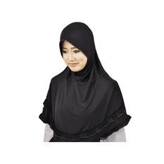 Java Seven - Kerudung Muslimah Wanita- HDN 971 | HITAM-ABU  