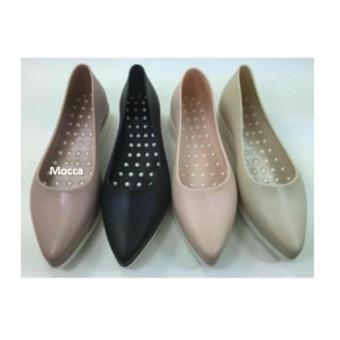 Jelly SHoes Lancip Acely (Mocca)  