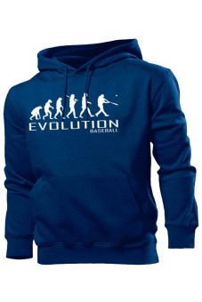 JersiClothing Hoodie Baseball Evolution - Biru Dongker  