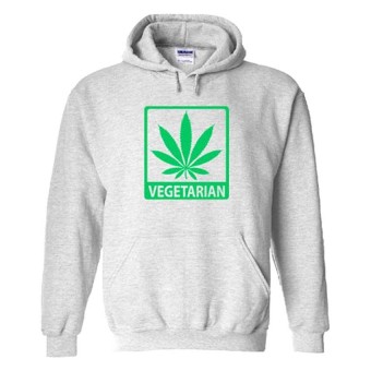 JersiClothing Hoodie Vegetarian - Abu-Abu  