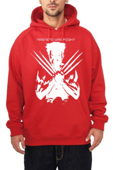 JersiClothing Unisex Hoodie Wolverine - Merah  