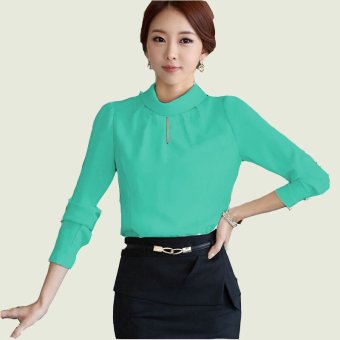 Jfashion Korean Style Basic Blouse Monica - Turkis  