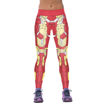 Jiayiqi Female Pants 3D R obot Printed Fitness Gym Yoga Leggings - intl  