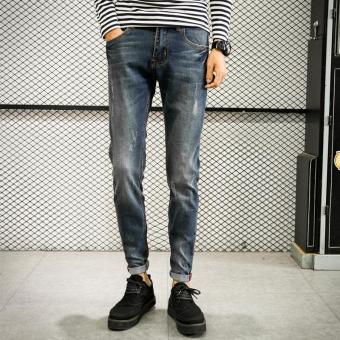 JIEYUHAN Men's Straight Slim Leg Jeans - intl  