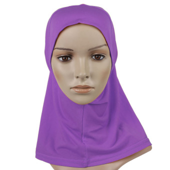 JinGle Islamic Muslim Full Cover Inner Underscarf Hijab Cap Hat (Light Purple)  
