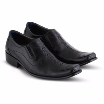 JK collection Sepatu kulit pria formal - 0106 hitam  
