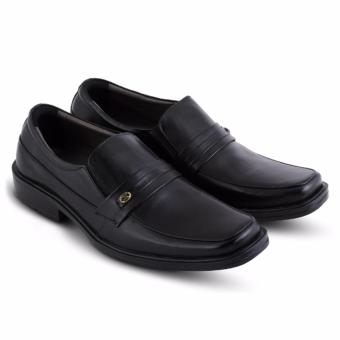 JK collection Sepatu kulit pria formal 1702 – Hitam  