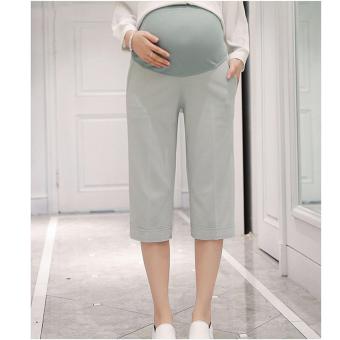 JNTworld Maternity Pants Pregnant Women Abdominal Belly Trousers Loose Pants(Green) - intl  