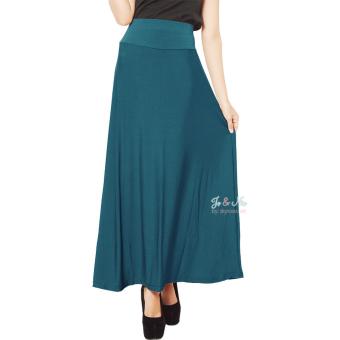 JO & NIC A-Line Maxi Skirt Rok Hijab - Fit to XL - DarkTosca  