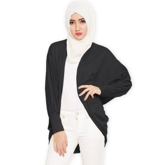 JO & NIC Oversized Batwing Cardigan – Bolero Batwing Big Size – Hitam  