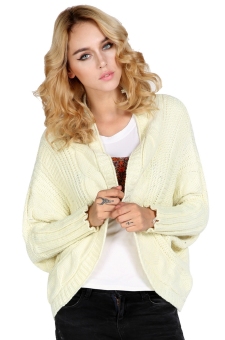 Jo.In Woman Hot Loose Bat Sleeve Cardigan Knitting Thick Coat Shawl Sweater - Intl  