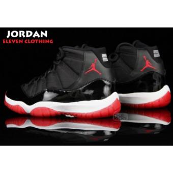 Jordan - Sepatu Basketball Sport Pria - Hitam Merah  