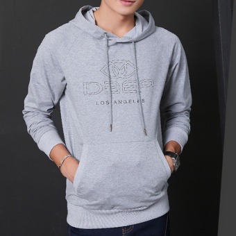 JOY Men's hooded sweater leisure Grey - intl  