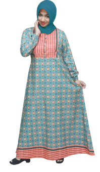 Kampung Souvenir - Gamis Batik Caroline - Tosca Orange  