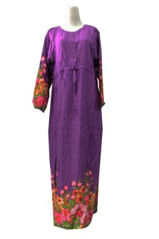 Kampung Souvenir - Gamis Berkancing - Purple  