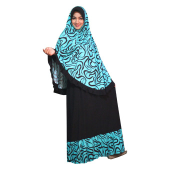 Kampung Souvenir - Gamis Syar'i Floral - Tosca  