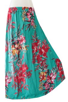 Kampung Souvenir - Rok Klok Flowers - Green  