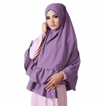 Khimar Aisyah1 Hijab Kerudung Semi Instan -Lavender  