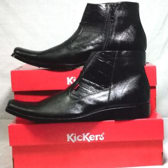Kickers Sepatu Pria Bots Kulit Asli Model KR 1302 Black  