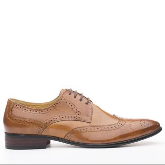 Kings Collection Hillson Brogue Lace Up Shoes (Brown) - Intl  