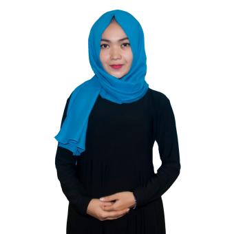 Kita Hijab Pasmina Sifon 0115024 Motif Polos Dark Cyan  