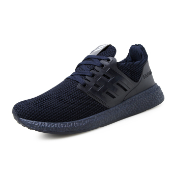 KLYWOO Fashion Trend Casual Men Flats Shoes Running Sneakers (Blue) - intl  