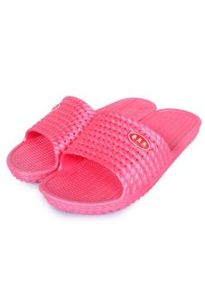 Korea Hot Style Fashion Summer Home Bathroom Skid Women Lovers Indoor Flip Flop Beach Sandals Slippers FF-1 Watermelon Red  