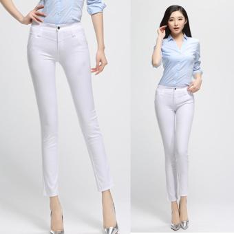 Korean Harlan Women Ninth Pants Slim Fashion Loose Trousers Women Long Pants Suit Pants - intl  