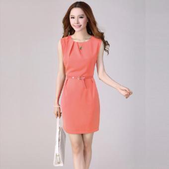 Korean summer slim sleeveless OL commuter occupation dress - intl  