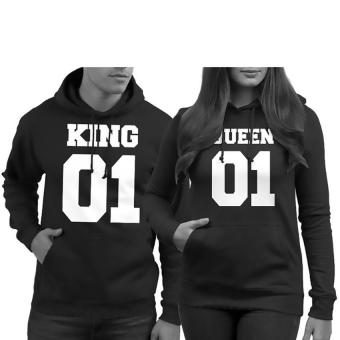 Kuhong Queen 01 Back Print Hoodies Cute Hooded Sweatshirts For Women Clothing Black - intl  