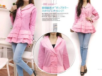 Kyoko Fashion Blazer Valentine-(Pink)  