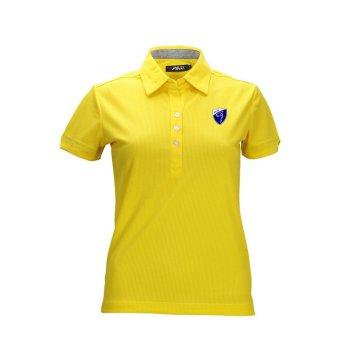 Ladies' Golf Polo T-shirt Cotton Short Sleeve Tee(Yellow)  