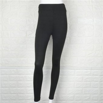 LALANG Fashion Push Up Heart Pattern Slim Sexy Sport Elastic Fitness Legging (Black) - intl  