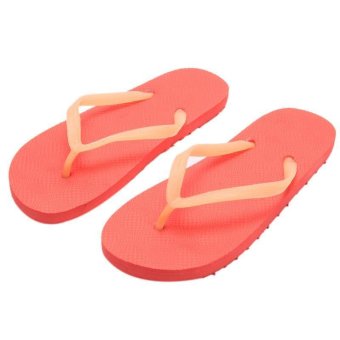 LALANG Fashion Women Men Flip Flops Beach Non-slip Luminous Slippers (Red)  