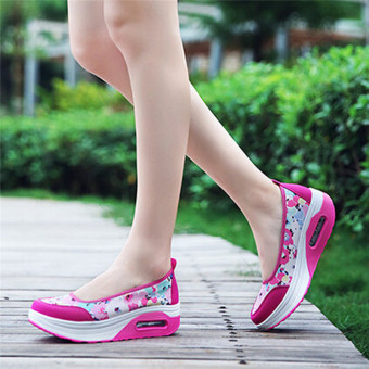LALANG New Style Fashion Women's Shake Shoes Casual Fitness Shoes (Floral) - intl  