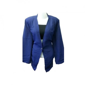 LASSTORE Top Blazer New Best Cool Style Perfect Everytime Cotton Import Good Quality Allsize (BLUE)  