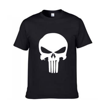 Latest Version Skull Heads Short-sleeved T-shirt Fitted Pure Cotton Skull and crossbones black S - intl  