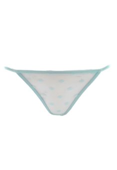 Lavabra Very Sexy Panty - Melissa Sexy Polkadots Lace V String - LIght Blue  