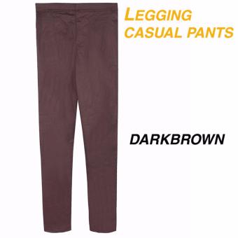 Legging strecth casual Pants - Brown  