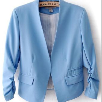 Leyi Small suit Ms. Han edition cultivate one's morality Blue - intl  